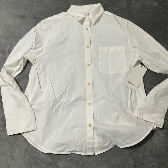 lululemon athletica Other - lululemon athletica Men's Crisp White Casual Button-Down Shirt
